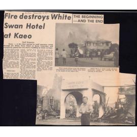 Fire destroys White Swan Hotel at Kaeo
