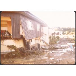Damaged house