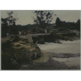 Debris on the Stone Store bridge