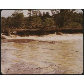 Debris on the Stone Store bridge