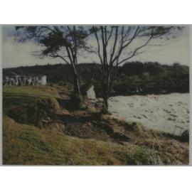 Crowd of people on the bank