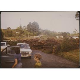 Two children at Waipapa Landing  Bridge
