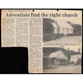 Adventists find the right church