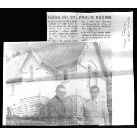 Work on St Paul's begins