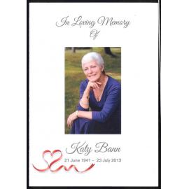In loving memory of Katy Bann