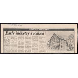 Early industry recalled