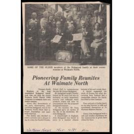 Pioneering family reunites at Waimate North