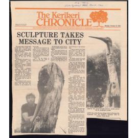Sculpture takes message to city