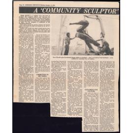 A 'Community Sculptor' yet to fulfil his role