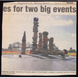 Photograph Chris Booth's Kerikeri Domain sculpture