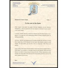 Press release : Background: Cook's Voyage : To the end of the Earth