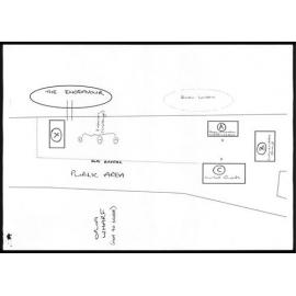 Sketched layout of the welcome of HM Bark Endeavour II