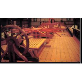 Photograph of the deck of HM Bark Endeavour II