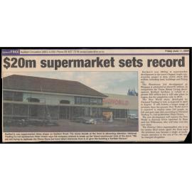 $20 million supermarket sets record