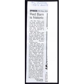 Red barn is historic