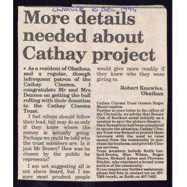 More details needed about the Cathay Cinema project