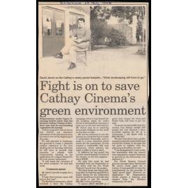 Fight is on to save Cathay Cinema's green environment