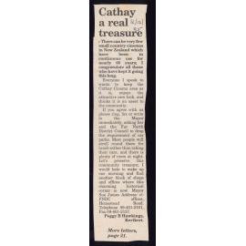 Peggy Hawkings supports Cathay Cinema