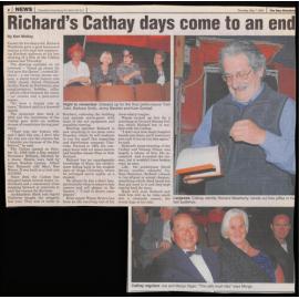 Richard Weatherly's days at the Cinema end