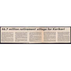 $6.7 million retirement village for Kerikeri