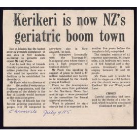 Bay of Islands has the fastest growing geriatric population in New Zealand