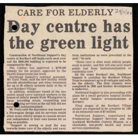 Day care centre has the green light