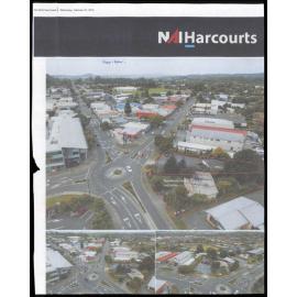 Harcourts brochure showing a picture of the Kerikeri main street