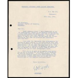 Letter from the Secretary of the Whangarei Citizens Rugby Liaison Committee to the Secretary of the Kerikeri Chamber of Commerce