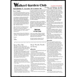 Waikeri Garden Club Newsletter 7