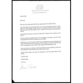 Letter from Ann Court to Nancy Pickmere