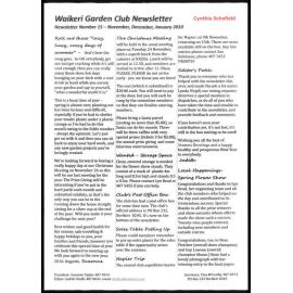 Waikeri Garden Club Newsletter 15