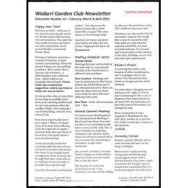 Waikeri Garden Club Newsletter 16