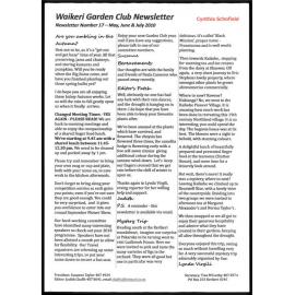 Waikeri Garden Club Newsletter 17