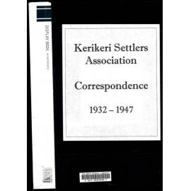 Kerikeri Settlers Association Correspondence 1932–1937