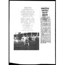 Monster auction : Homestead chattels sold by auction