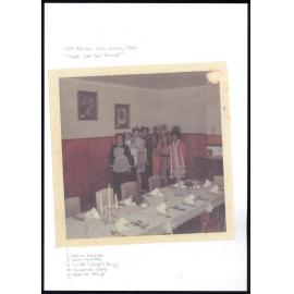 Photographs in the dining room of the Homestead Hotel