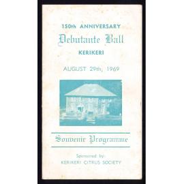 Kerikeri 150th Anniversary Debutante Ball Souvenir Programme