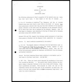 Occupation of Section 33 (OLC 213) and Surrounding Lands