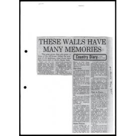 These walls have many memories