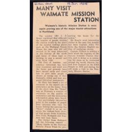 Many visit Waimate Mission Station