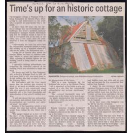 Time's up for an historic cottage
