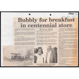 Bubbly for breakfast in centennial store