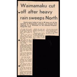 Waimamaku cut off after heavy rain sweeps North