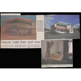 Historic hotel then and now