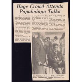 Huge crowds attends papakinga talk