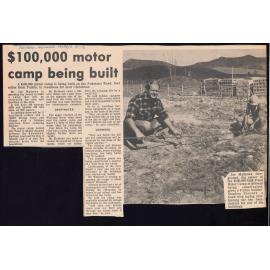$100,000 motor camp being built