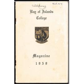Bay of Islands College Yearbook 1959