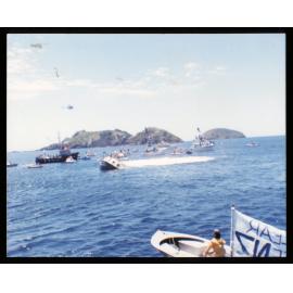 The Rainbow Warrior at Matauri Bay