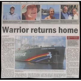 Warrior returns home