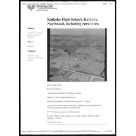 Kaikohe High School; Kaikohe; Northland [photograph 2]